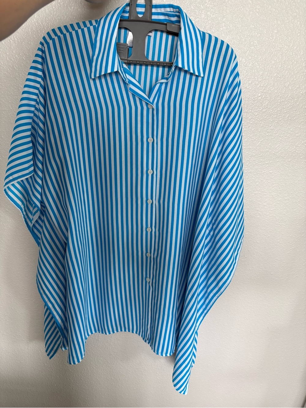 Tommy Bahama Women’s Blue & White Striped Tunic Swimwear Coverup Small